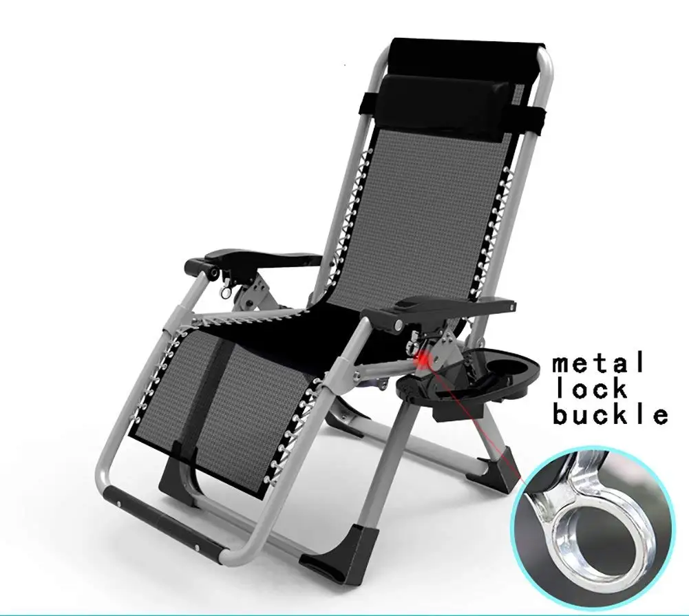Buy Heavy Duty Folding Lounge Chair With Cushion And Pillow Outdoor