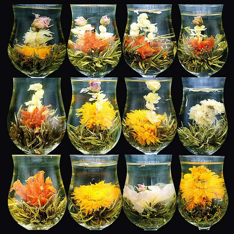 Handmade Fujian Flower Blooming Tea Balls Chinese Blooming Tea Flowering Blooming Flower Tea - 4uTea | 4uTea.com