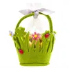 hot sale hight quality new product promotion holiday gift handicraft felt handmade easter egg basket for easter