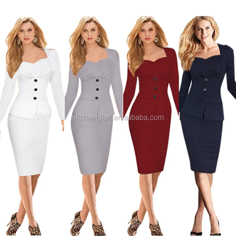 

walson high quality fashion dress women bodycon dress plus size career dress office ladies, N/a