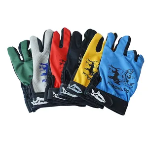 Wholesale Multi Color Two Fingers Fishing Gloves Fishing Equipment Fishing Gloves