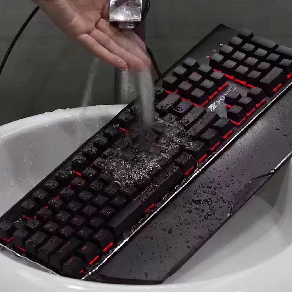 Best Quality Korean Layout Rgb Waterproof Pc 104 Keys 19 Nonconflict