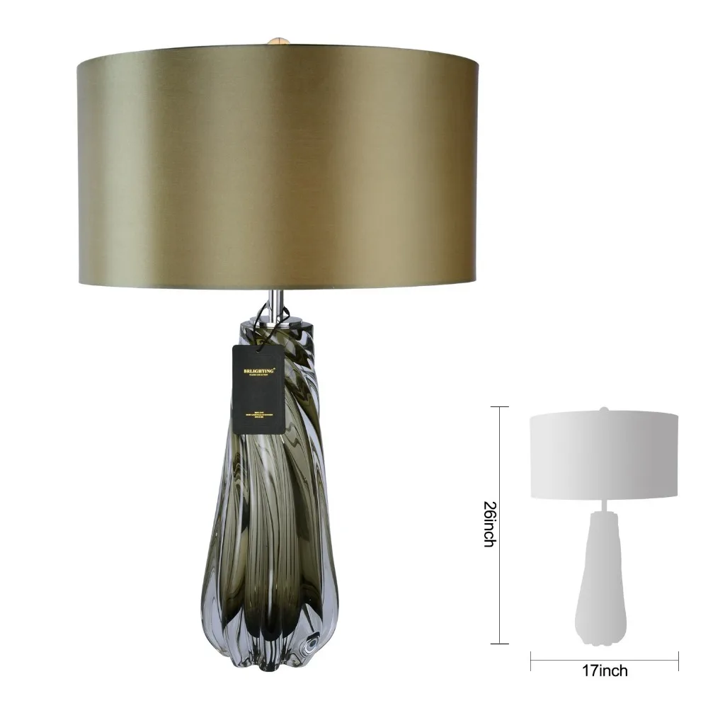 Murano Glass Bedlights Coloured Glaze Vase Gass Table Lamp for Hotel Living Room Lamps Bedroom Light