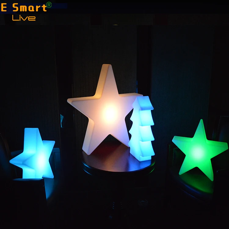 Hot Sale Snowing Outdoor Portable Wireless Colorful Changeable Led Flashing Plastic Christmas