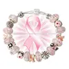 Breast cancer products wholesale, new design charm bracelet breast cancer products wholesale
