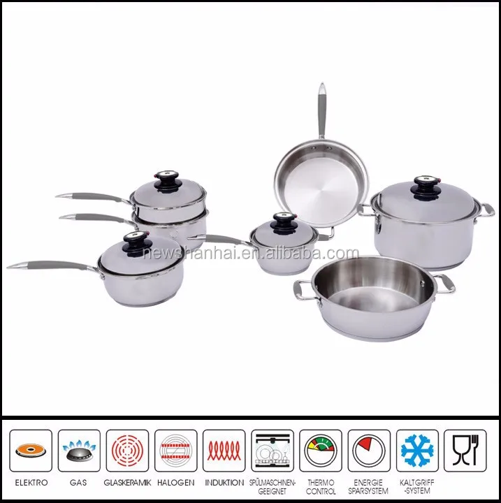 11pcs Surgical Waterless Greaseless Stainless Steel Cookware Set Buy Waterless Cookware