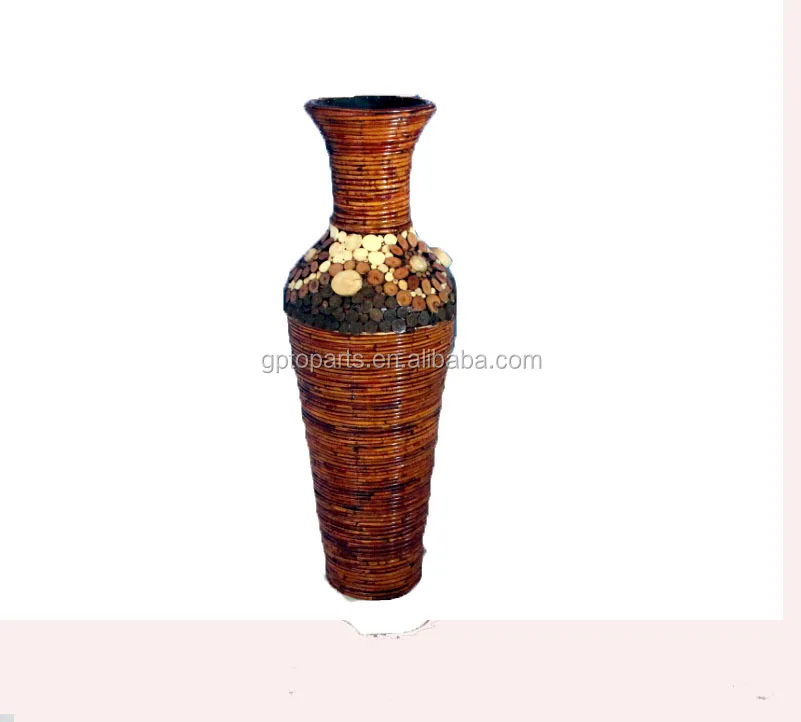 Antique Flower Rattan Vase Floor Rattan Flower Vase Nature Vase