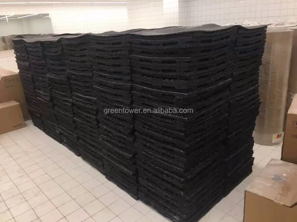 Excellent Soundproof Shockproof Interlocking Gym Rubber Floor Mats 30mm