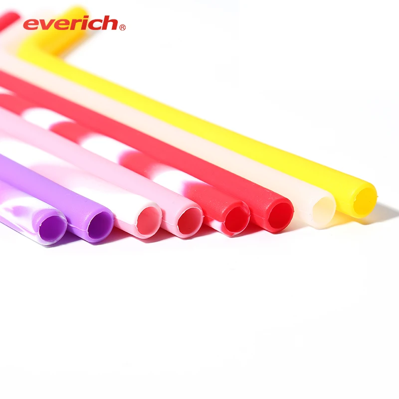 Everich Hot Sale 2018 Promotional Silicone Rubber Straw Silicon
