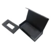 Eco Friendly Custom Black Paper Cardboard Magnet USB Box With Black Foam Insert