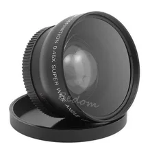 New HD 46MM 0.45x Wide Angle Lens with Macro Lens + Lens Bag for Canon Nikon Sony Pentax Any Camera with 46MM Filter Thread DSLR