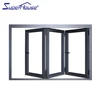 australia standard horizontal folding windows aluminium double glass folding frameless windows