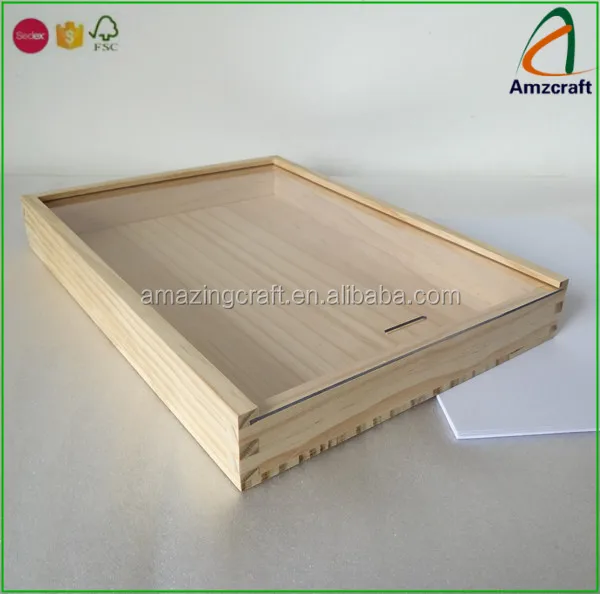 Wholesale Unfinished Sliding Lid Top Wooden Boxes Buy Sliding Lid Box