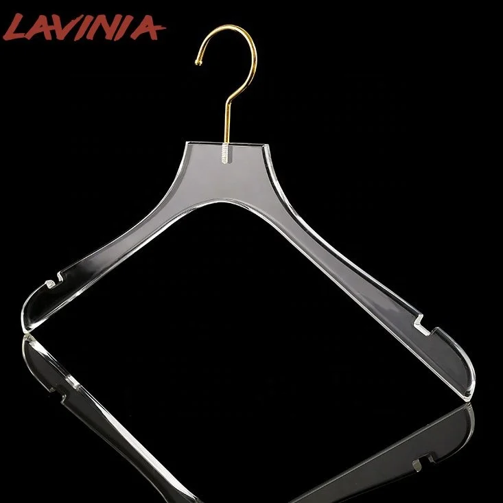 

LAVINIA 2019 New Design Garment Customize Acrylic Clothes Hanger, Any color