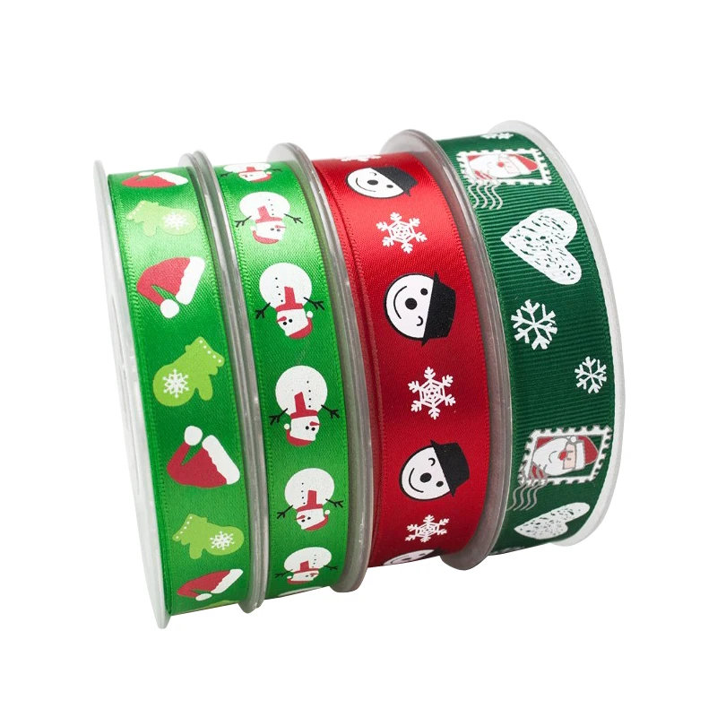 Oempromo wholesale merry christmas decoration ribbon