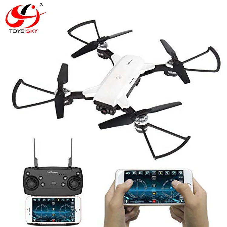 Amazon top seller 2018 Wholesale Track Flight 2.4G Medium Wifi fpv Foldable drones Camera 480P with Altitude Hold