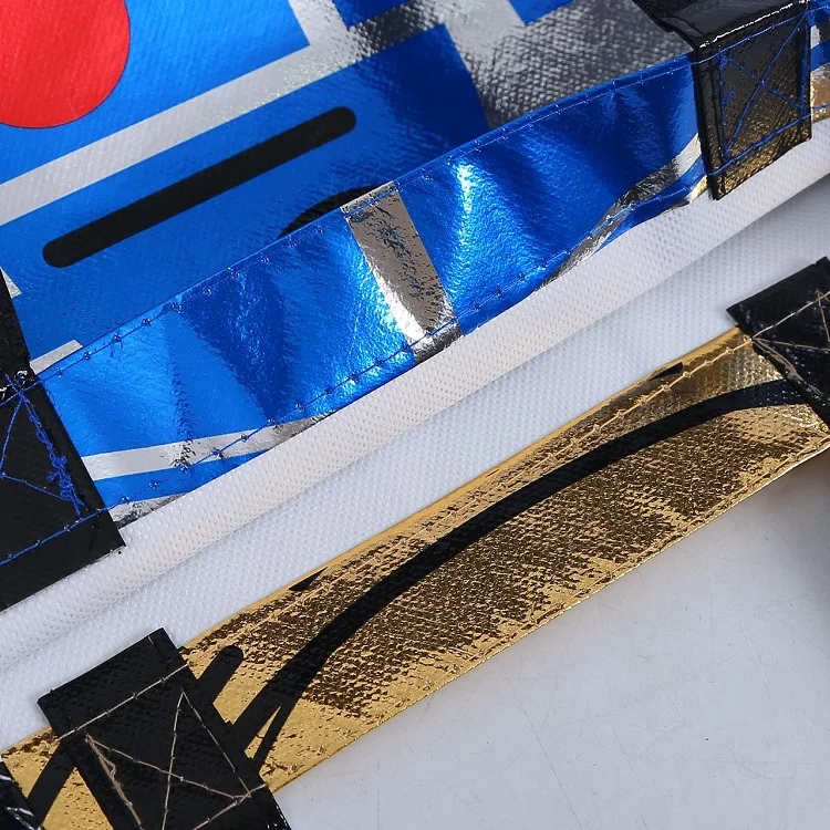 
Fashion Reusable Metallic Non Woven Bag Shopping Promotional Bag With Customized Logos 
