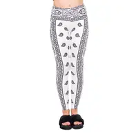 

High Quality Fashion Work-out Leggings Bandana White Digital Printing Pants Trousers Ladies Sportswear Leggings