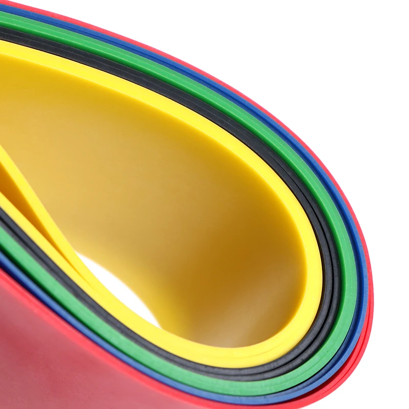 5 Colors Yoga Resistance Rubber Bands Indoor Outdoor Fitness Equipment