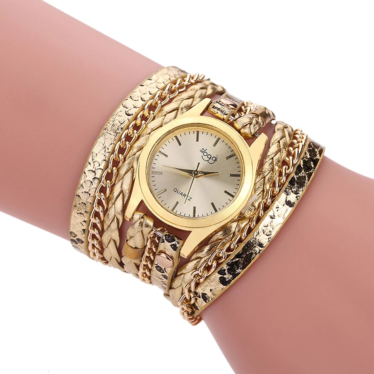 

Fashion Luxury Brand Leather Chain Quartz Watch Women Ladies Casual Bracelet Wrist Watch (KKWT82069), Same as the picture