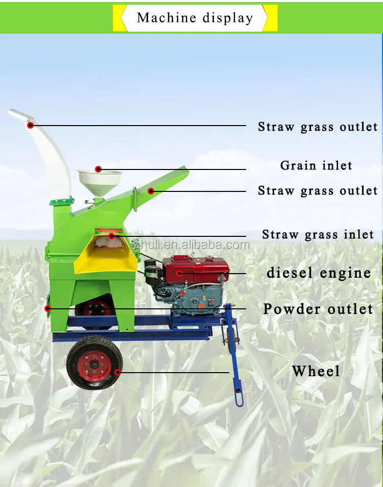 Grass Chopper/straw Chaff Cutter/small Grass Cutting Machine 0086