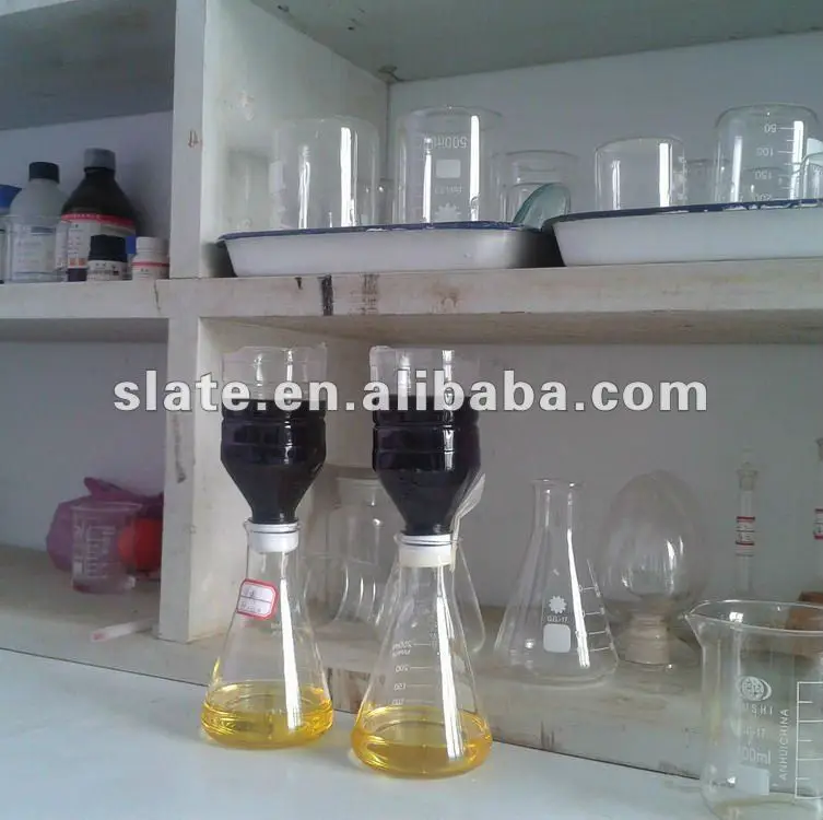 waste oil bleaching earth sand test in lab.JPG