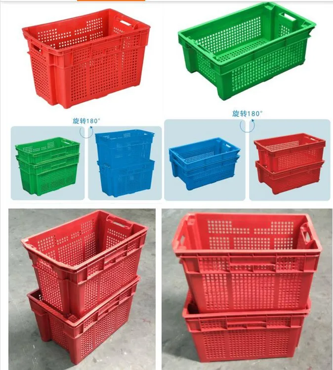 20kg Recyclable Vegetable Plastic Container Storage Stackable Bins