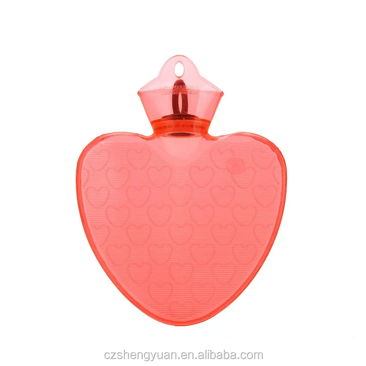 
1000ml bottle of heart shape hot water 