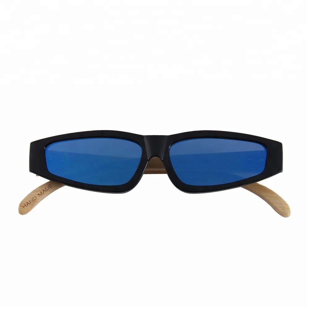 

yiwu fancy bamboo small mirrored lens sunglasses men