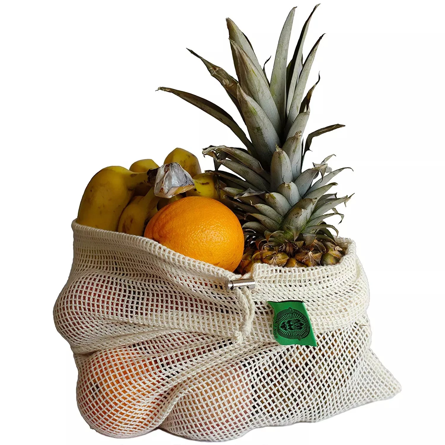 6 unidades de bolsas de algod/ón org/ánico para la compra de residuos cero Exptool Bolsas de productos reutilizables