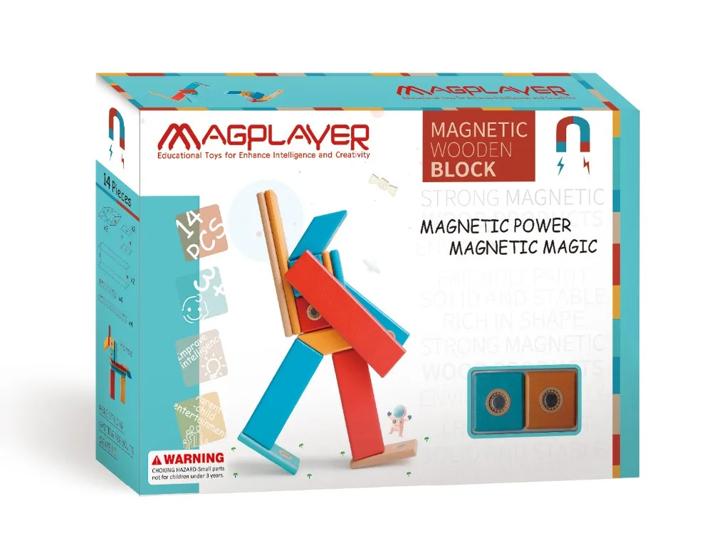 magnetic wooden blocks