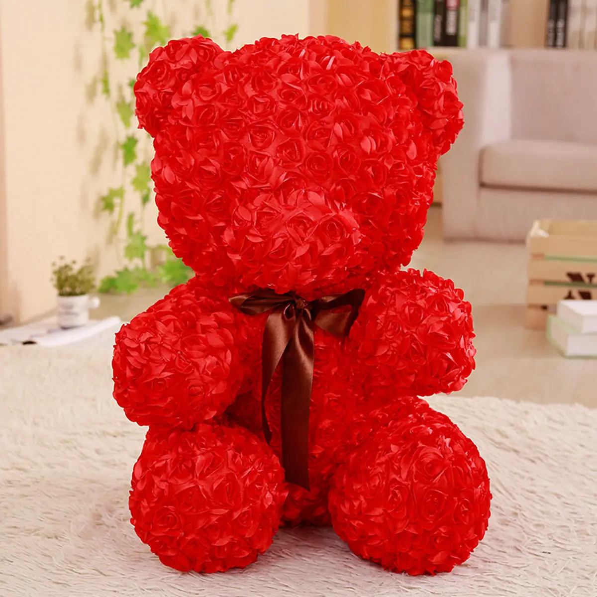 stuffed rose bear