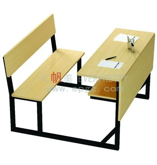 Standard Size Double Student Desk Chair Double Seats School