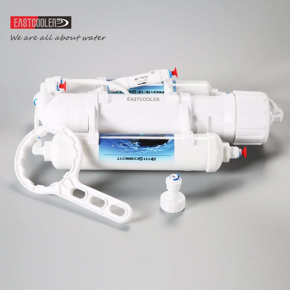 Eastcooler 4 Stage Portable Aquarium Use Ro Di Water Filter With Flush