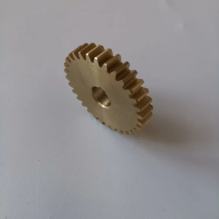 M1.25   copper metal yellow brass  helical gear