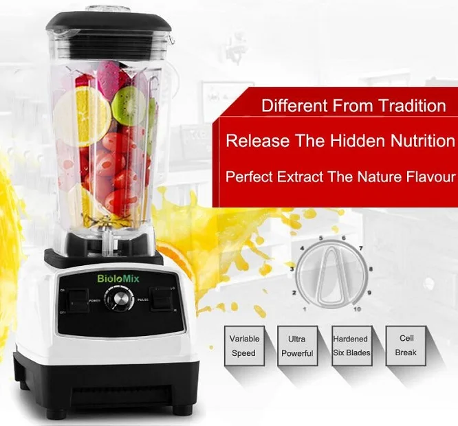 2L 2200W Heavy Duty Commercial Grade Blender Mixer Juicer Fruit Blender  Food Bar