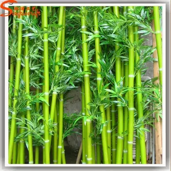 Newest Outdoor Decorative Artificial Green Bamboo Stick Bamboo