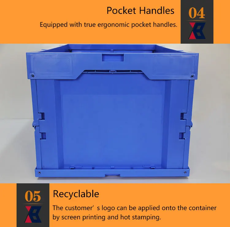 Solid Stackable Folding Plastic Moving Boxes With Lid Buy Plastic