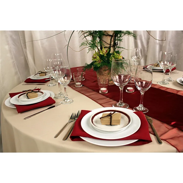 White Cheap 50x50cm Wedding Napkins For Table Cloth Table Cover Party