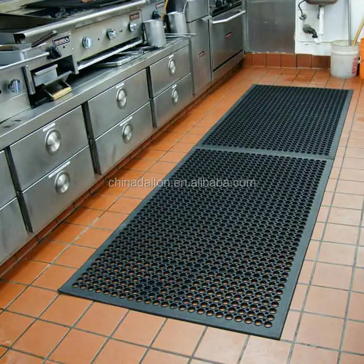 Tire Rubber Skid Resistant Rubber Kitchen Cutting Gel Floor Mats