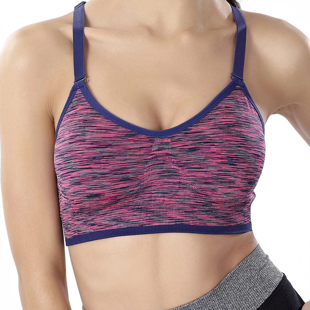 

Yoga Fitness Stretch Workout Top Tank Women Seamless Gym Sports Bra