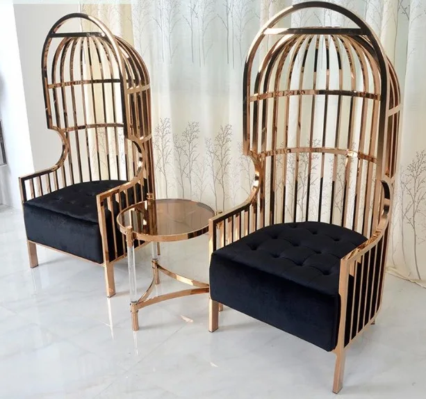 Neiman Marcus Indoor Outdoor Iron Birdcage Chair Patio Garden Horchow