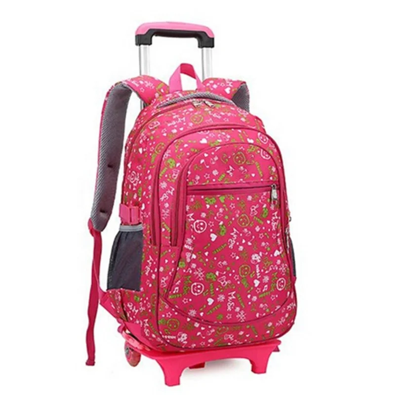 Wholesales Waterproof Kids Girls Students Travel Trolley Backpack New 