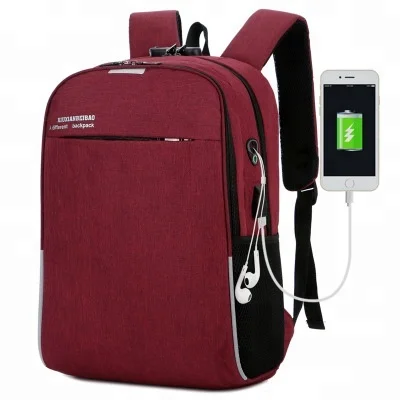 

2018 Newly Leisure Bags USB Charging Backpack Anti-theft Travelling Sports Rucksack Bag