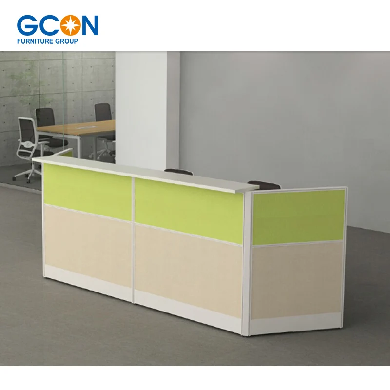 I Shaped Office Reception Counter Front Desk Table Modern Design Buy