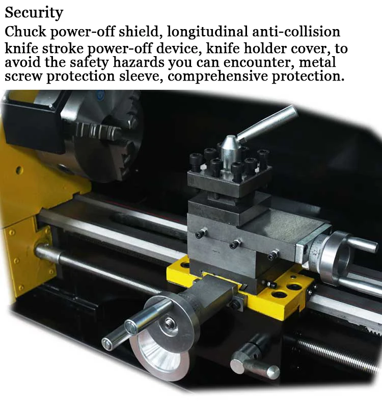 mini and small lathe machine for metal work with CE standard/High Precision Benchtop Heavy Duty Lathe Machine Wood Lathe Machine