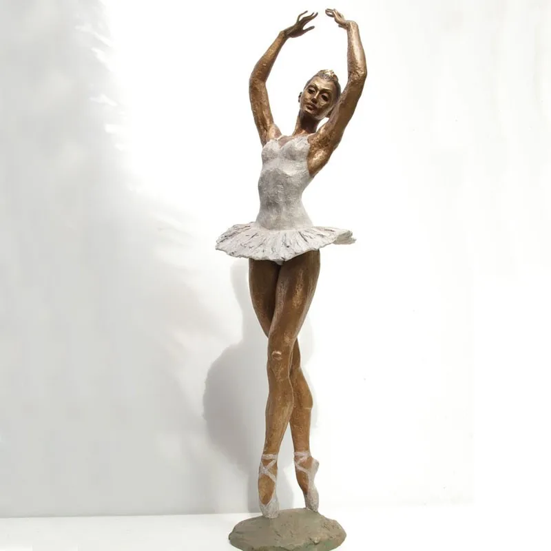 Outdoor Garden Life Size Ballet Dancer Bronze Ballerina 