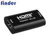 Portable Black HDMI Extender By HDMI Cable, Extend up to 40m, transmitter receiver Full HD 1080p For HDTV