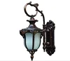 waterproof black IP54 led garden external wall lights