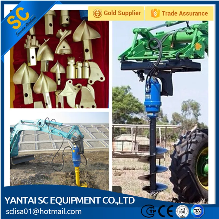 Tractor Soil Auger Drill With 800mm Diameter Auger Buy Tractor Soil